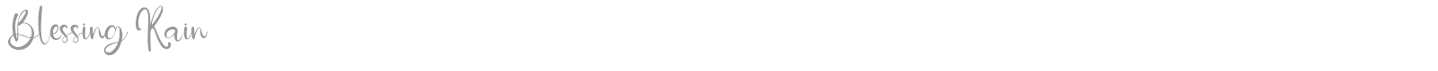 Blessing Rain font preview